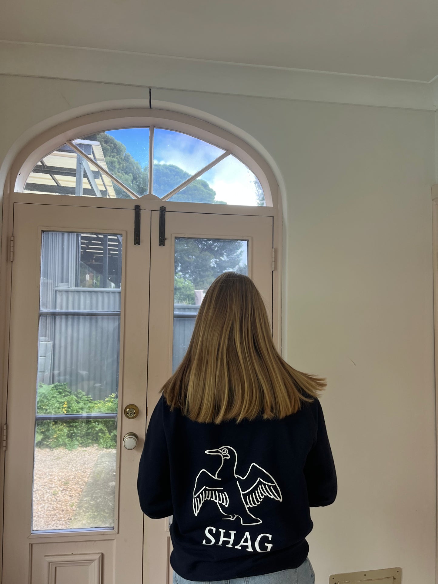 shag OG hoodie in navy blue