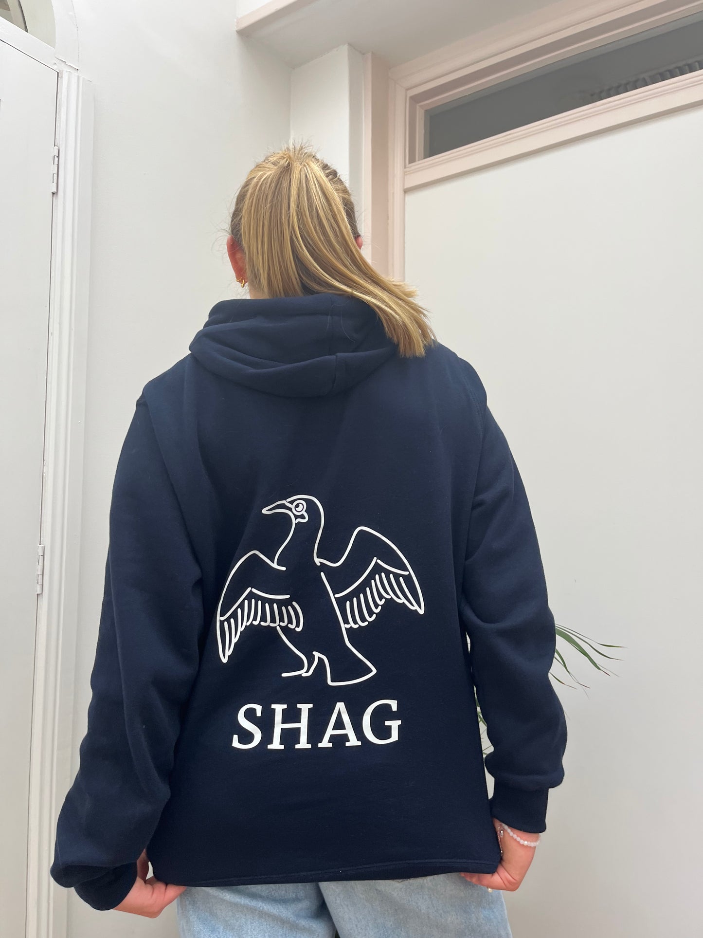 shag OG hoodie in navy blue