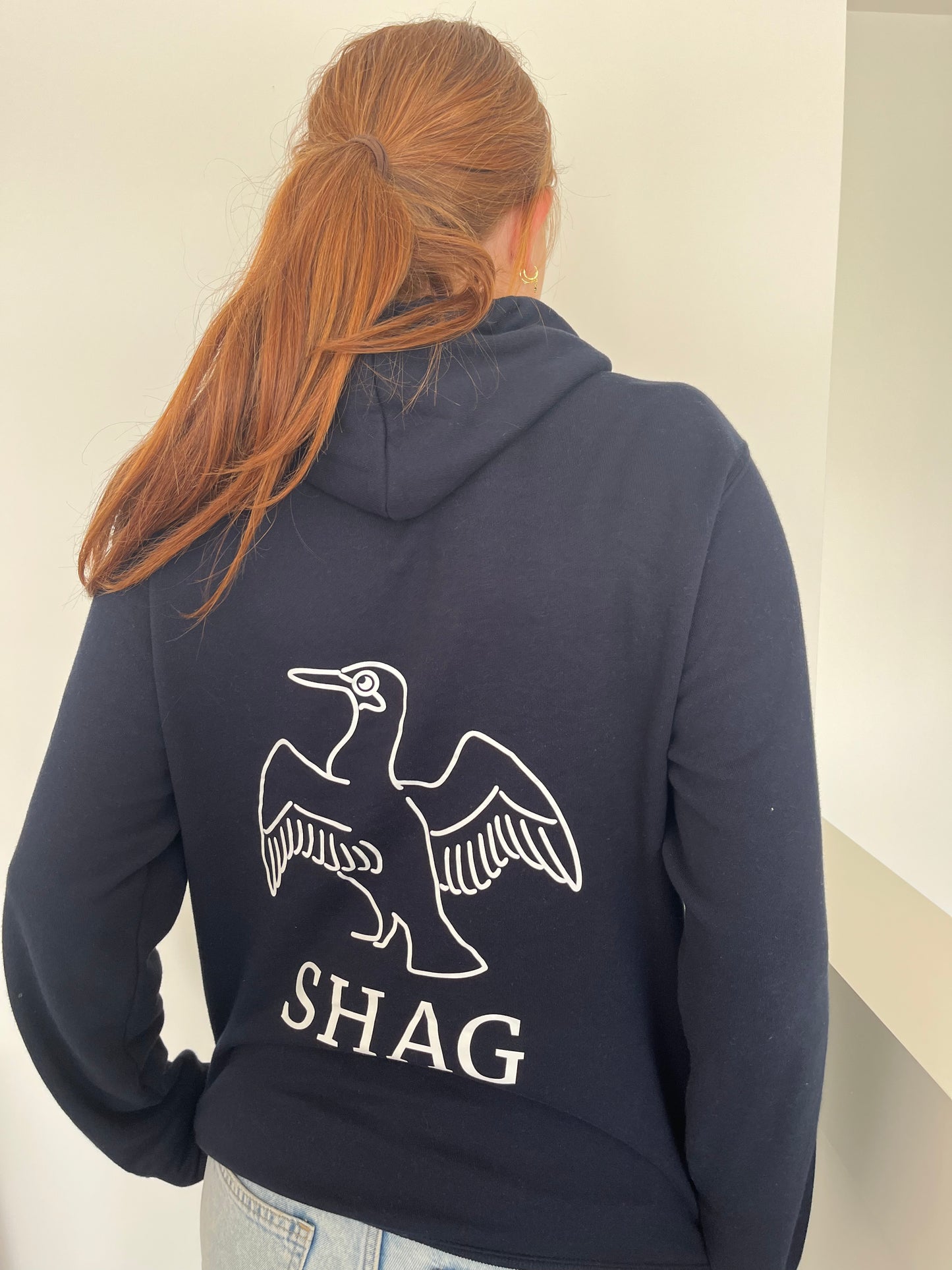 shag OG hoodie in navy blue