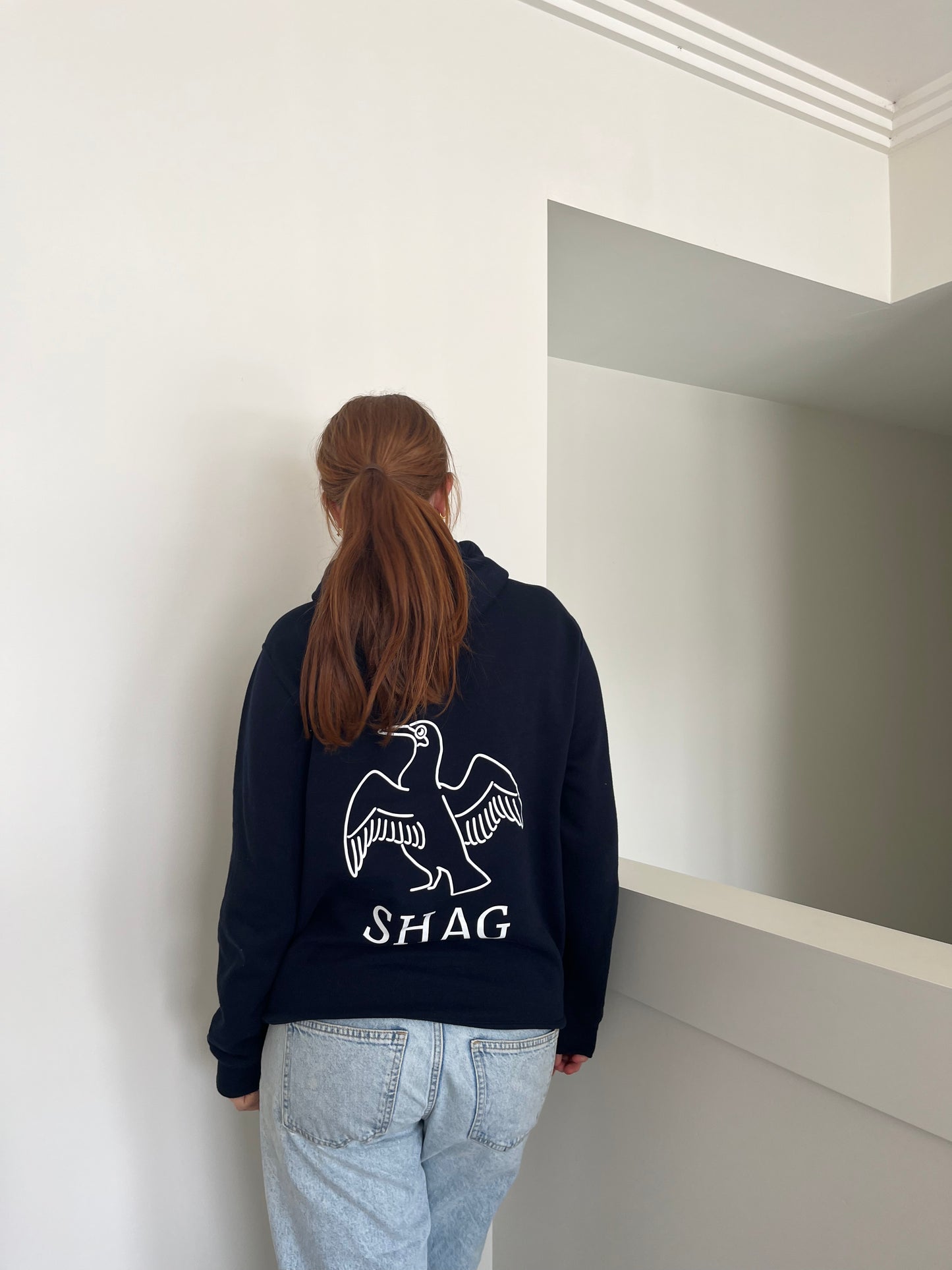 shag OG hoodie in navy blue